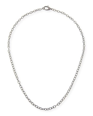 Margo Morrison 30" Diamond Lock Chain Necklace