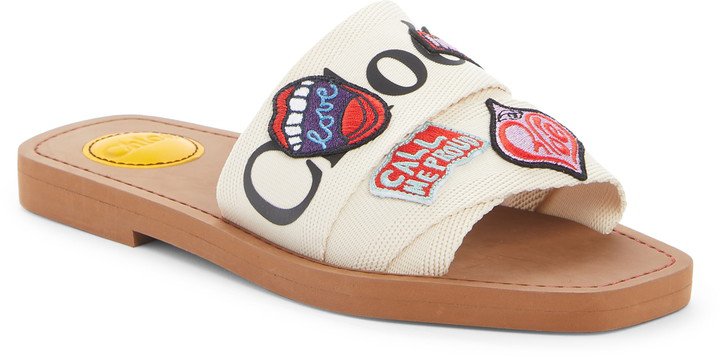Woody Logo Patch Slide Sandal