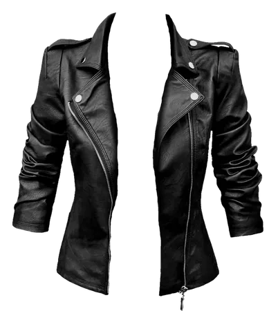 Black biker jacket PNG