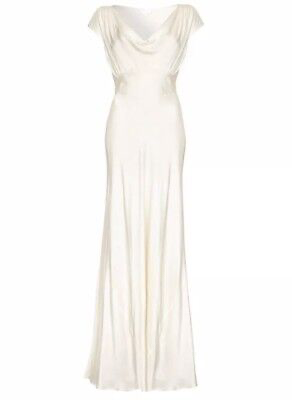 NEW BHLDN Ghost London Fern Wedding Dress Gown Size XS Ivory Honeymoon Z428-4