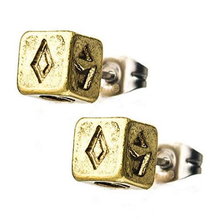 Amazon.com: Solo: A Star Wars Story: Hans Solo Gold Dice Stud Earrings: Clothing