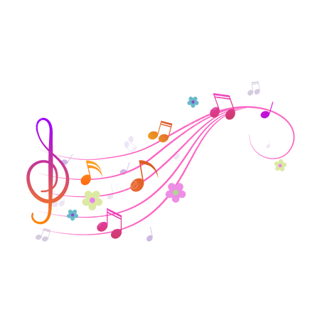 pink music notes