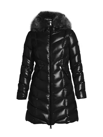 Shop Moncler Fulmarre Faux Fur-Trim Jacket | Saks Fifth Avenue