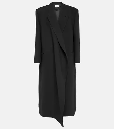 Dhani Wool Coat in Black - The Row | Mytheresa