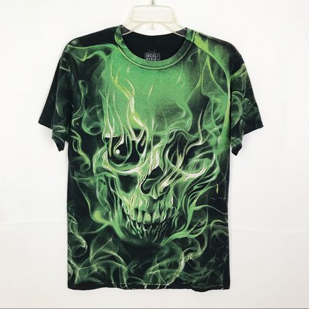 green skull shirt - Pesquisa Google