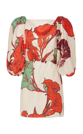 Forbidden Tropics Floral Silk Mini Dress by Johanna Ortiz | Moda Operandi