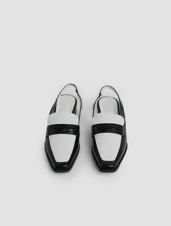 Square Toe Chunky Heel Strappy Half Sandals - Creative Essentials