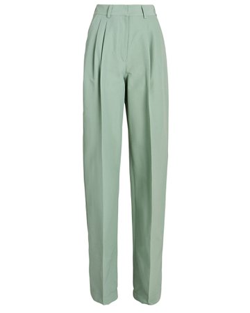 Aknvas O'Connor Pleated Straight-Leg Trousers | INTERMIX®