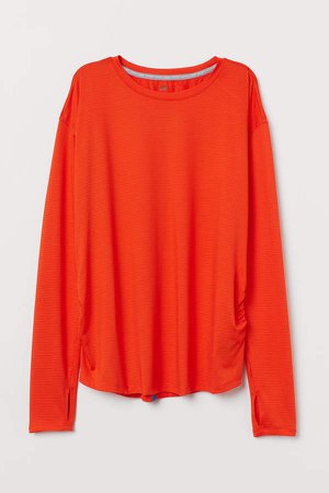 MAMA Long-sleeved Sports Top - Orange