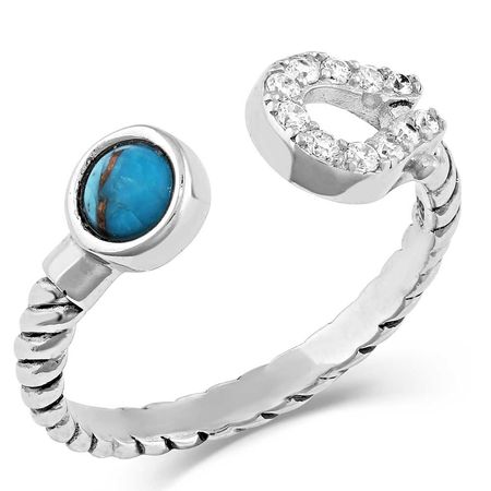 Infinite Luck Turquoise Wrap Ring | Montana Silversmiths