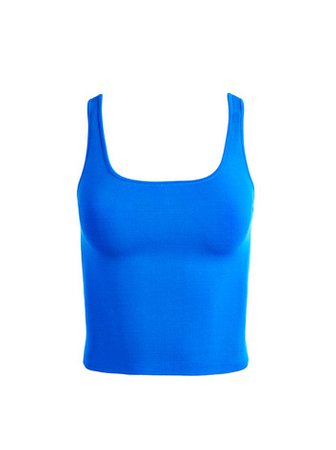 Daryn Cropped Tank In Palace Blue | Alice And Olivia