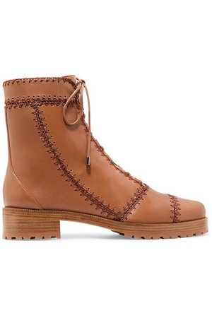 Alexandre Birman | Whipstitched leather ankle boots | NET-A-PORTER.COM