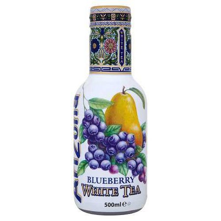 Amazon.com : AriZona - Blueberry White Tea - 500ml (Pack of 6) : Grocery & Gourmet Food