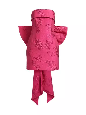 Shop Rebecca Vallance Matchmaker Strapless Bow Minidress | Saks Fifth Avenue