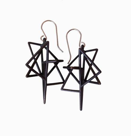 Polygon Cage Earrings – Wearable Luxury from the Future – MISASSEMBLED