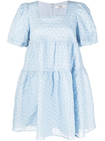 b+ab square-neck short-sleeved Dress - Farfetch