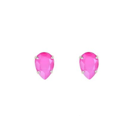 Drop Stud Earrings In Peony Pink | Rosaspina Firenze | Wolf & Badger