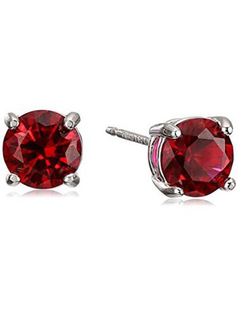 ruby earrings