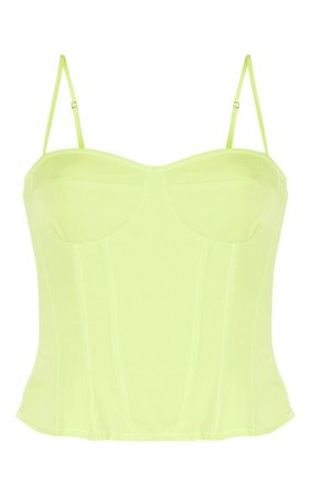 Pretty Little Thing Neon Corset Top