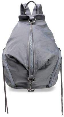 Convertible Leather-trimmed Shell Backpack