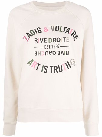 Zadig&Voltaire Uper Blason logo sweatshirt - FARFETCH