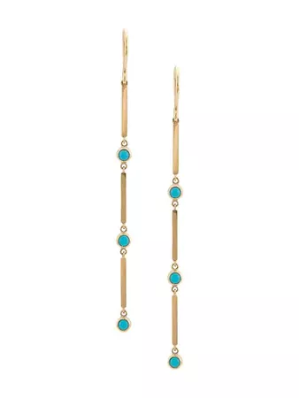 Jennifer Meyer 18kt Gold Trio Mini Stick Drop Earrings - Farfetch