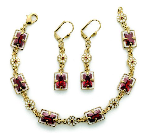 Classical Elizabethan Jewelry Set Necklace Bracelet and | Etsy