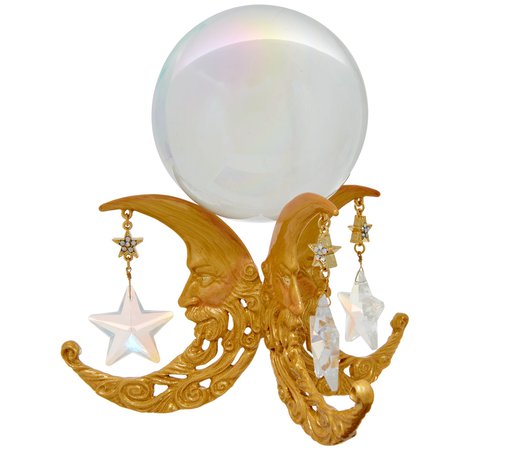 gold moon sphere stand - Google Search