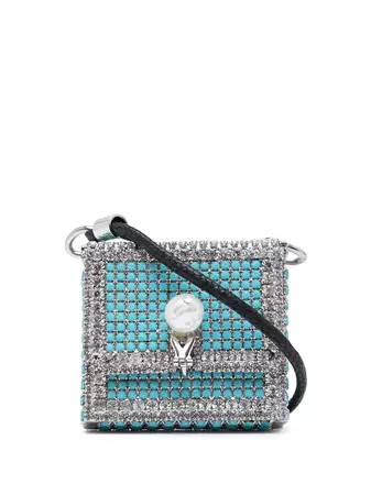 Ermanno Scervino crystal embellished pouch necklace - FARFETCH