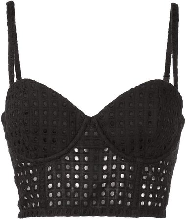 cropped bustier top
