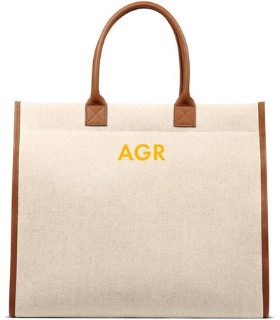 L/UNIFORM Monogrammable Carry-All Canvas Tote