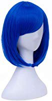 Amazon.com : Bopocoko Short Blue Bob Hair Wigs Straight Cosplay Wig with Bangs for Women Girls 11 Inch BU29BL : Beauty