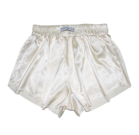 Vintage White High Waist Satin Shorts – MY MUM MADE IT pty ltd