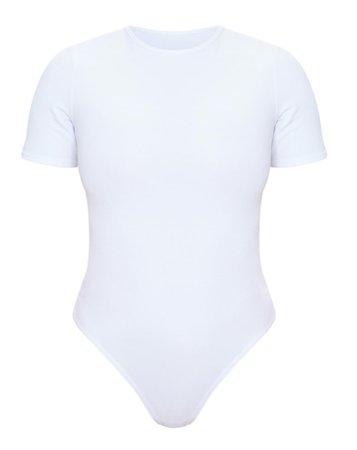 white shirt sleeve bodysuit
