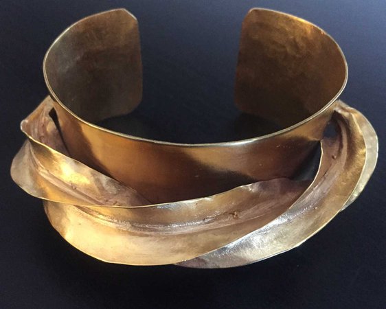 African inspired metal bracelet