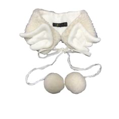 fluffy angel wing collar