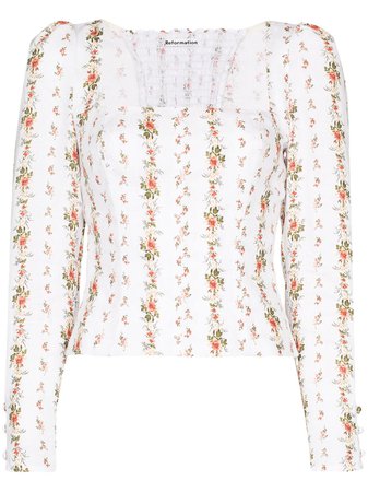 Reformation | Fillmore floral print blouse
