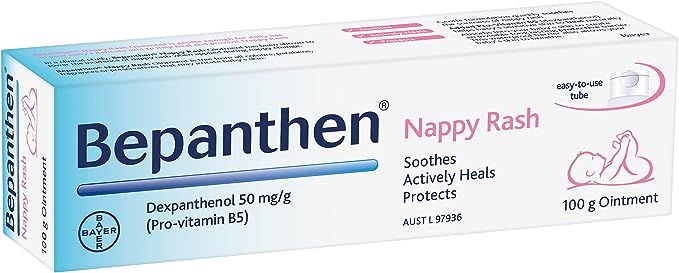 Bepanthen Nappy Rash Ointment Has a Unique Dual Action to Help Treat and Prevent Nappy Rash, Soothing and Hydrating Baby Skin Ointment, 100 g : Amazon.com.au: Health, Household & Personal Care