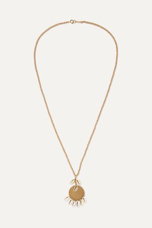 Isabel Marant | Gold-tone and shell necklace | NET-A-PORTER.COM