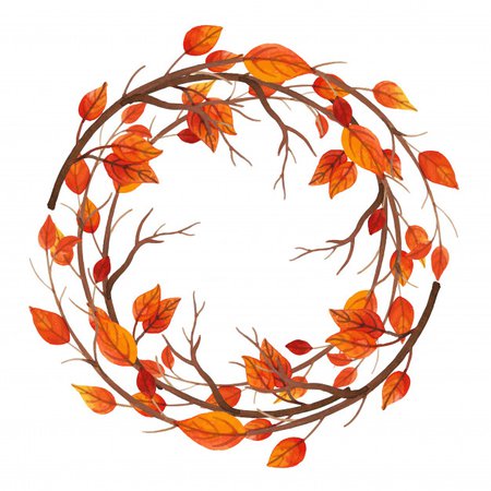 watercolor-autumn-leaves-frame_1340-11486.jpg (626×626)
