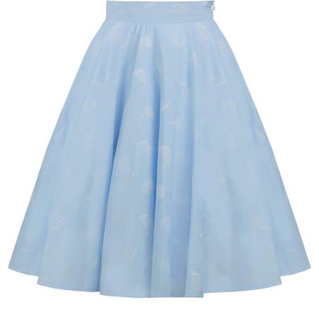 light blue skirt