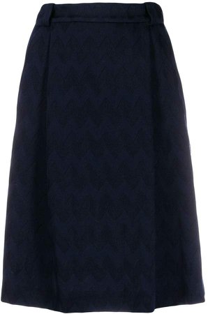 woven A-line skirt