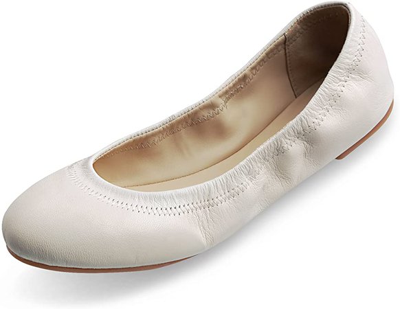 Amazon.com | Xielong Women's Flats, Lambskin Ballet Flats Shoes Blue | Flats