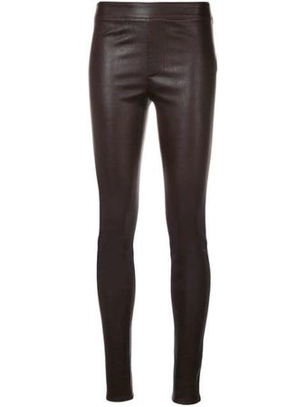 Helmut Lang leather skinny pants