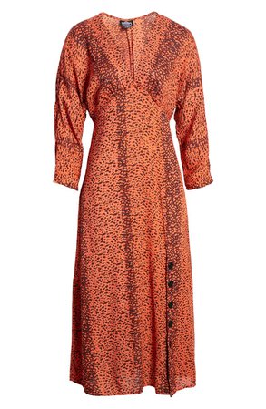 Angie Leopard Print Midi Dress | Nordstrom