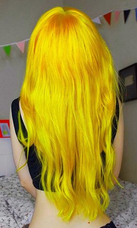 Yellow hair