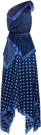 Altuzarra Petral Handkerchief Silk Maxi Dress Size: 36