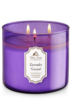 Lavender Coconut Scented Candle (White Barn)