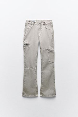 LOW RISE BOOTCUT JEANS - Gray | ZARA United States