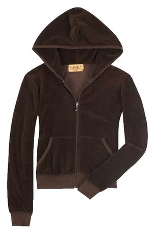 Juicy couture brown hoodie y2k 2000s